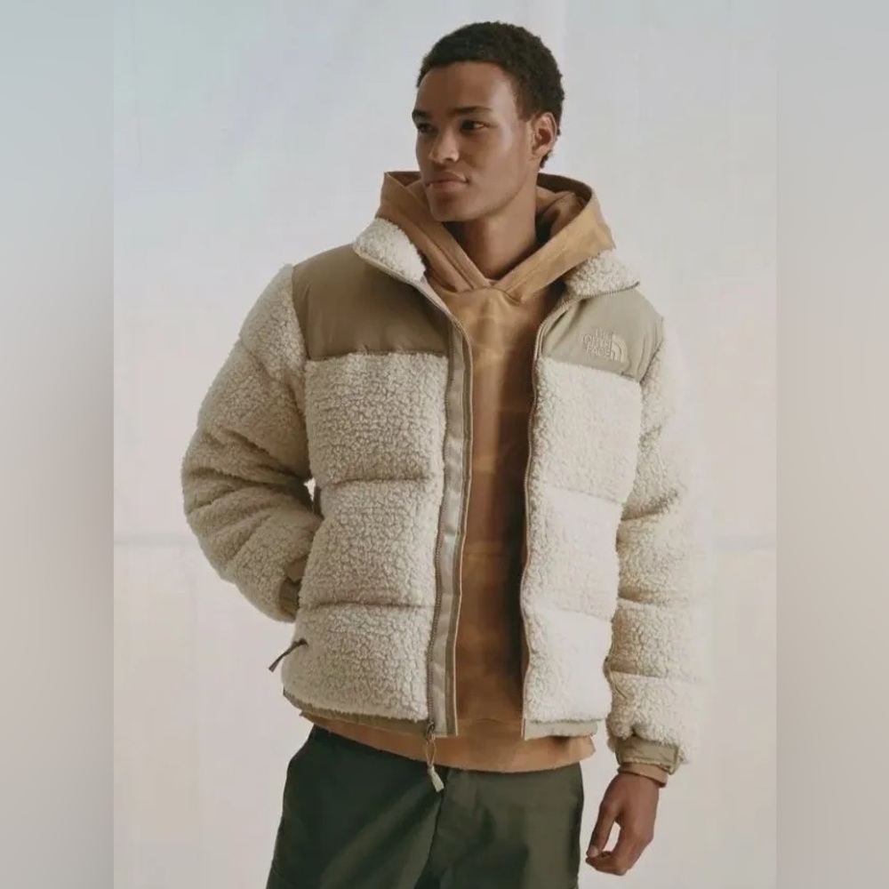 BNWT - The North Face Sherpa Nuptse Jacket Sand/Kelp Tan